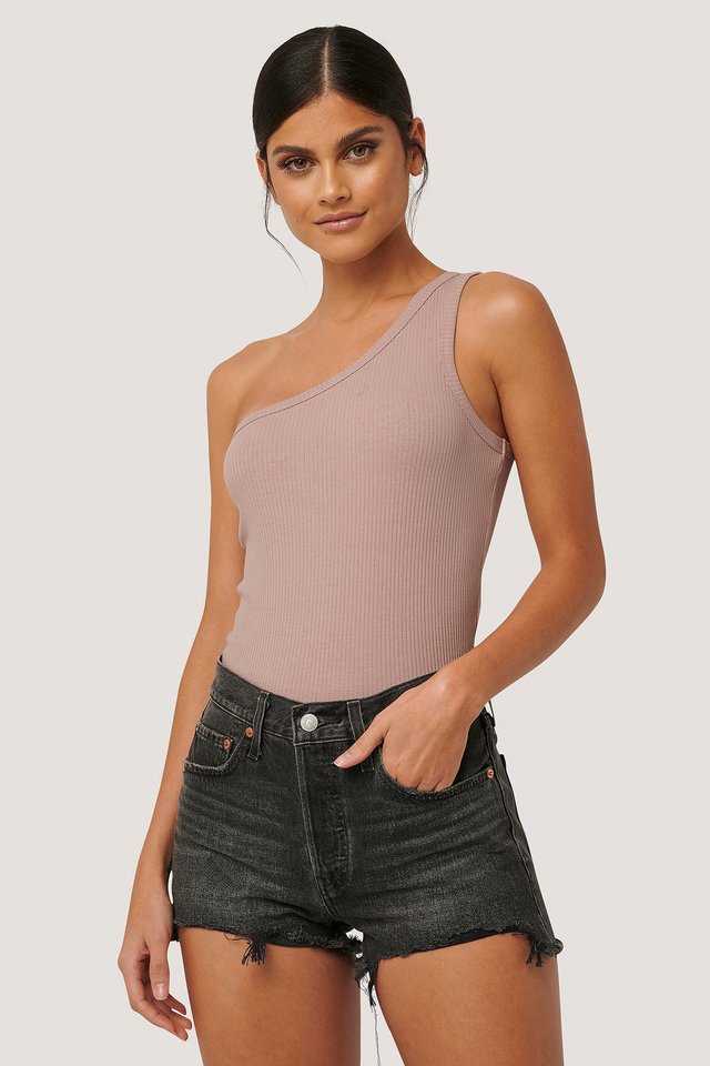 501 High Rise Shorts Black For Womens - Front View - AceCart