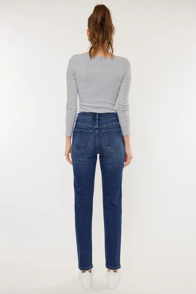 Aline High Rise Slim Straight Leg Jeans