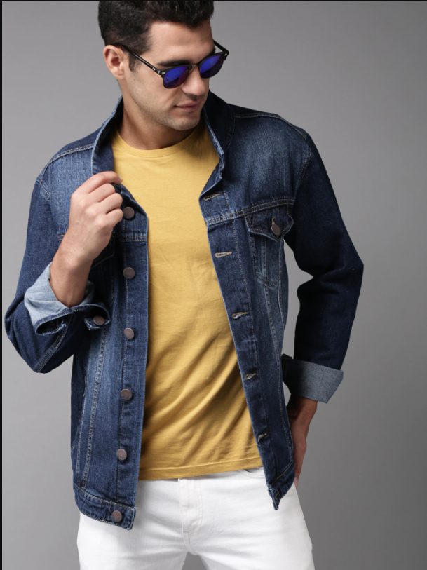 Dark Blue Men's Denim Jacket