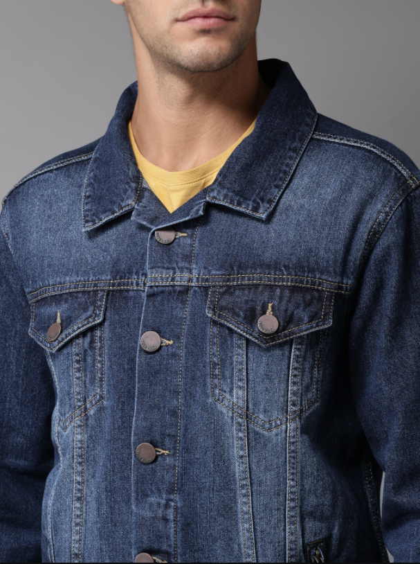Dark Blue Men's Denim Jacket