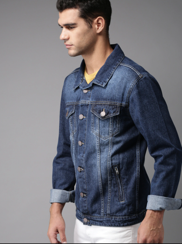 Dark Blue Men's Denim Jacket