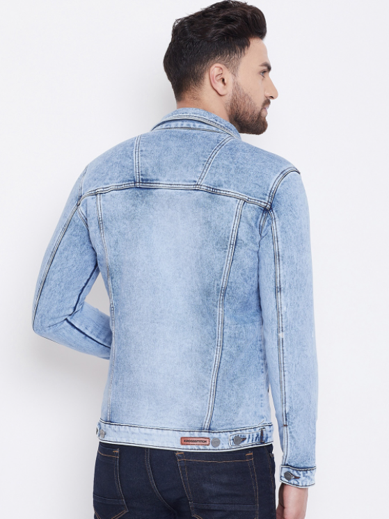 Light Blue Men's Denim Jacket