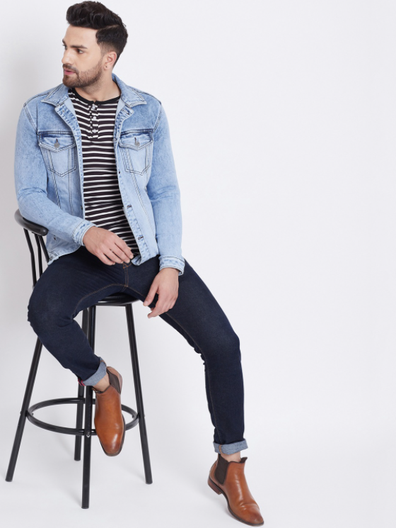 Light Blue Men's Denim Jacket