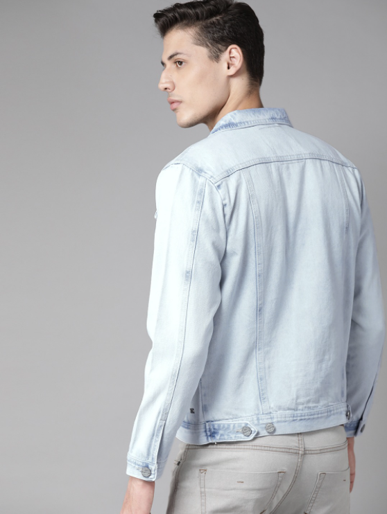 Sky Blue Men's Denim Jacket