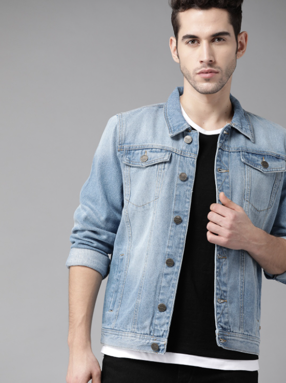 Ace Light Blue Men's Denim Jacket