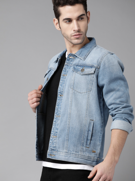 Ace Light Blue Men's Denim Jacket