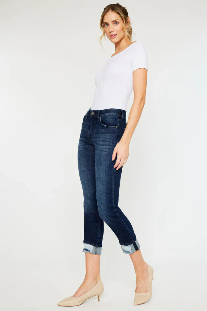 Bane Mid Rise Slim Straight Leg Jeans