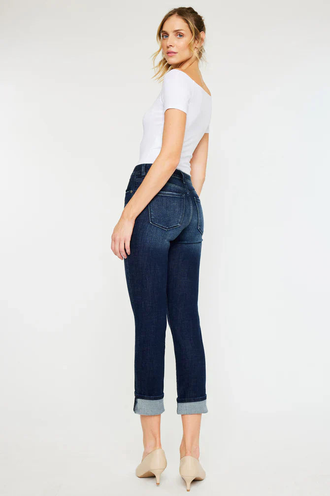 Bane Mid Rise Slim Straight Leg Jeans
