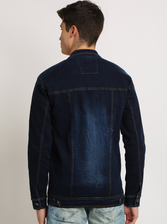 Dark Blue Men's Trucker Denim Jacket