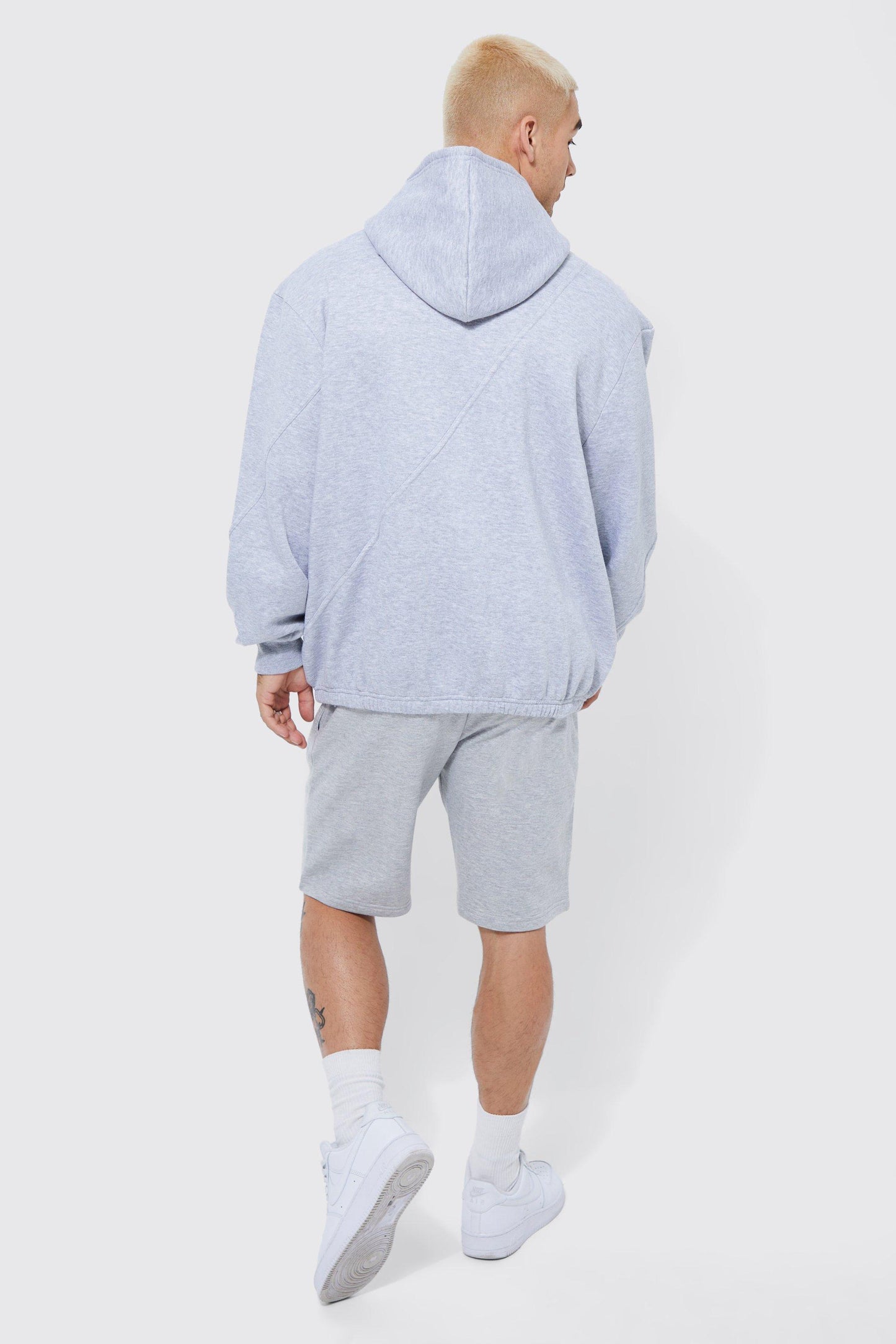 LOOSE FIT GRAY JERSEY SHORT