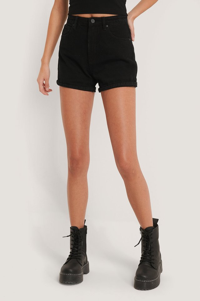 Ace High Relaxed Short Black For Womens - Right Side View - AceCart