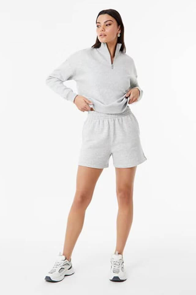 Ace Grey Gym Short For Womens