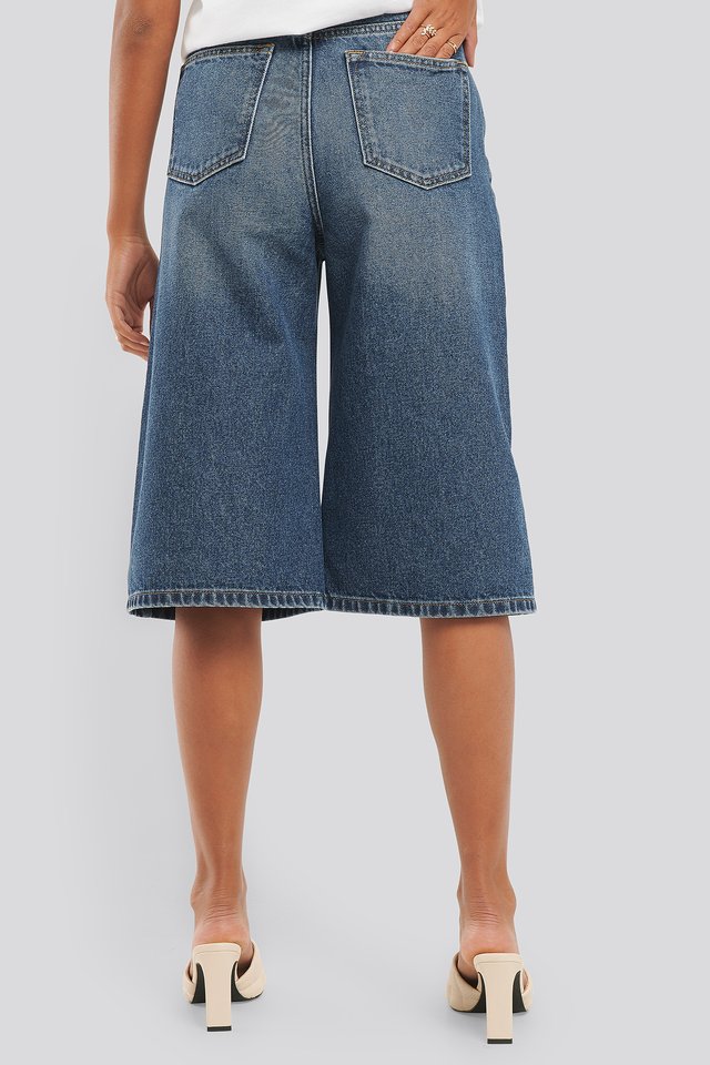 Culotte Jeans Blue For Womens - Side View - AceCart