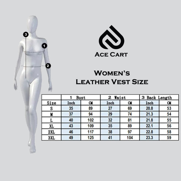 Ace Baby Sky Women's Genuine Leather Vest
