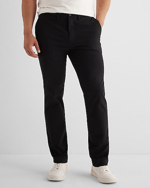 Slim Straight Hyper Stretch Cotton Chino Pant - Front View - AceCart