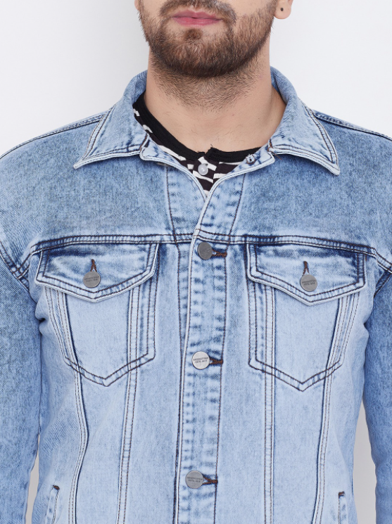 Light Blue Men's Denim Jacket