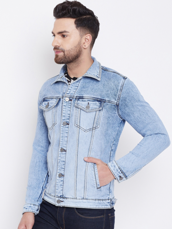 Light Blue Men's Denim Jacket