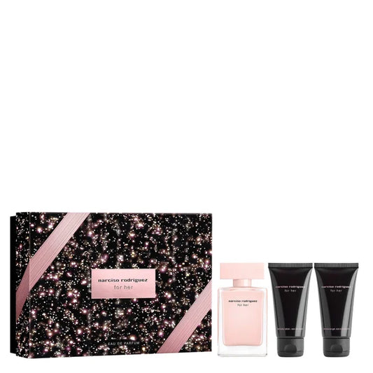 Narciso Rodriguez For Her Eau de Parfum Spray 50ml Gift Set - Front View