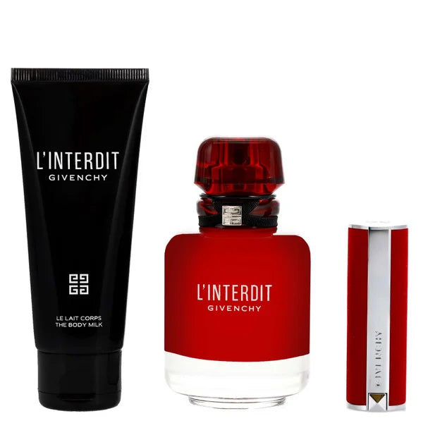 Givenchy L'Interdit Rouge Eau de Parfum Spray 80ml Gift Set