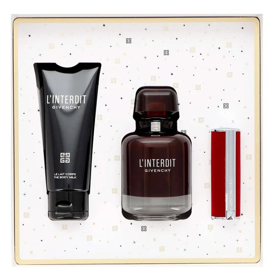 Givenchy L'Interdit Rouge Eau de Parfum Spray 80ml Gift Set - Front View