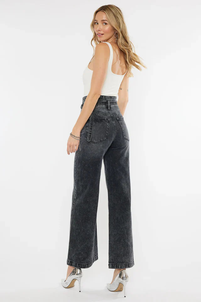 Saya Mid Rise Wide Leg Jeans