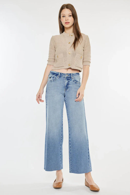 Ultra High Rise Belted 90's Wide Leg Jeans