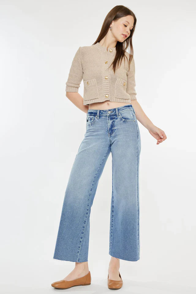 Ultra High Rise Belted 90's Wide Leg Jeans