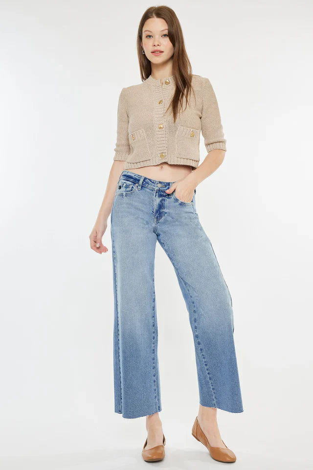Ultra High Rise Belted 90's Wide Leg Jeans