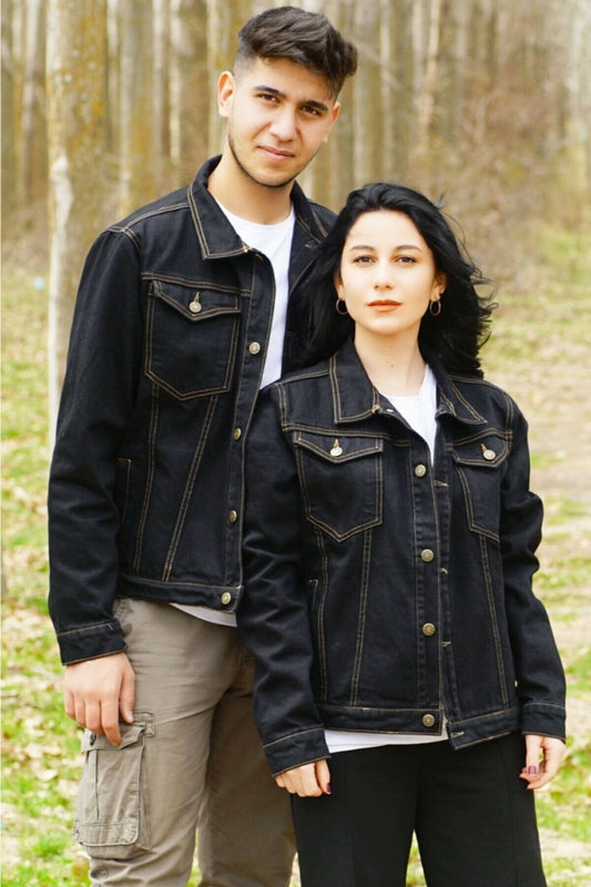Black Couple Denim Jackets