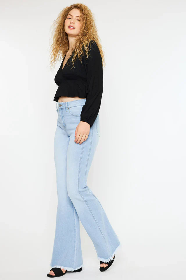Ace Mid Rise Flare Jeans For Women's