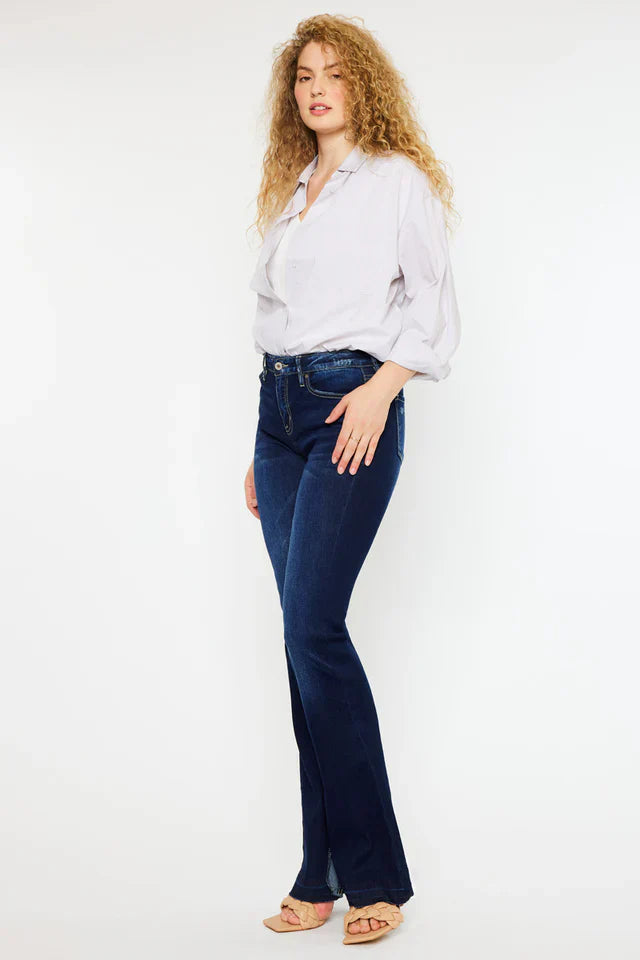 Peri Mid Rise Flare Jeans (Petite)