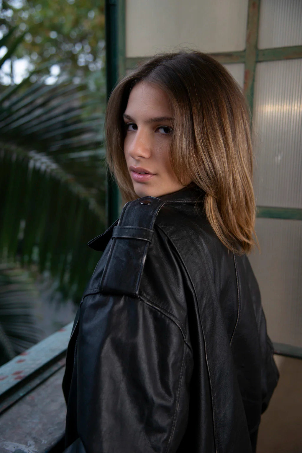 Oversize Women Biker Leather Jacket