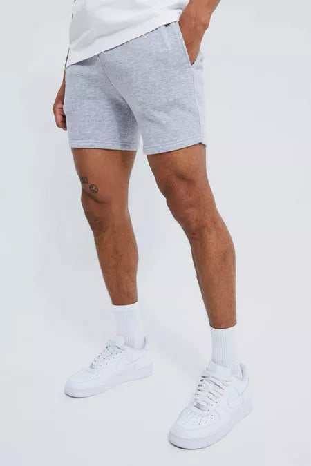 GYM FIT GRAY JERSEY SHORT - Front View