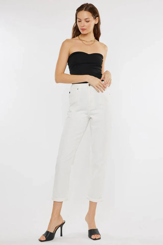 Aelia Ultra High Rise Mom Jeans - Front View