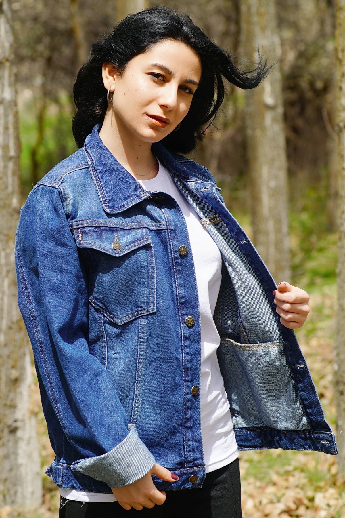 Dark Blue Couple Denim Jackets
