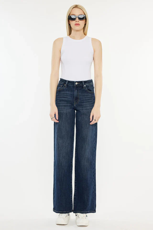 Dobii High Rise Wide Leg Jeans