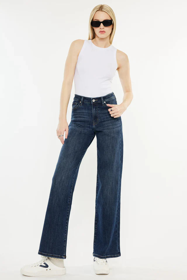 Dobii High Rise Wide Leg Jeans