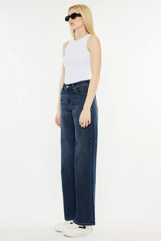 Dobii High Rise Wide Leg Jeans