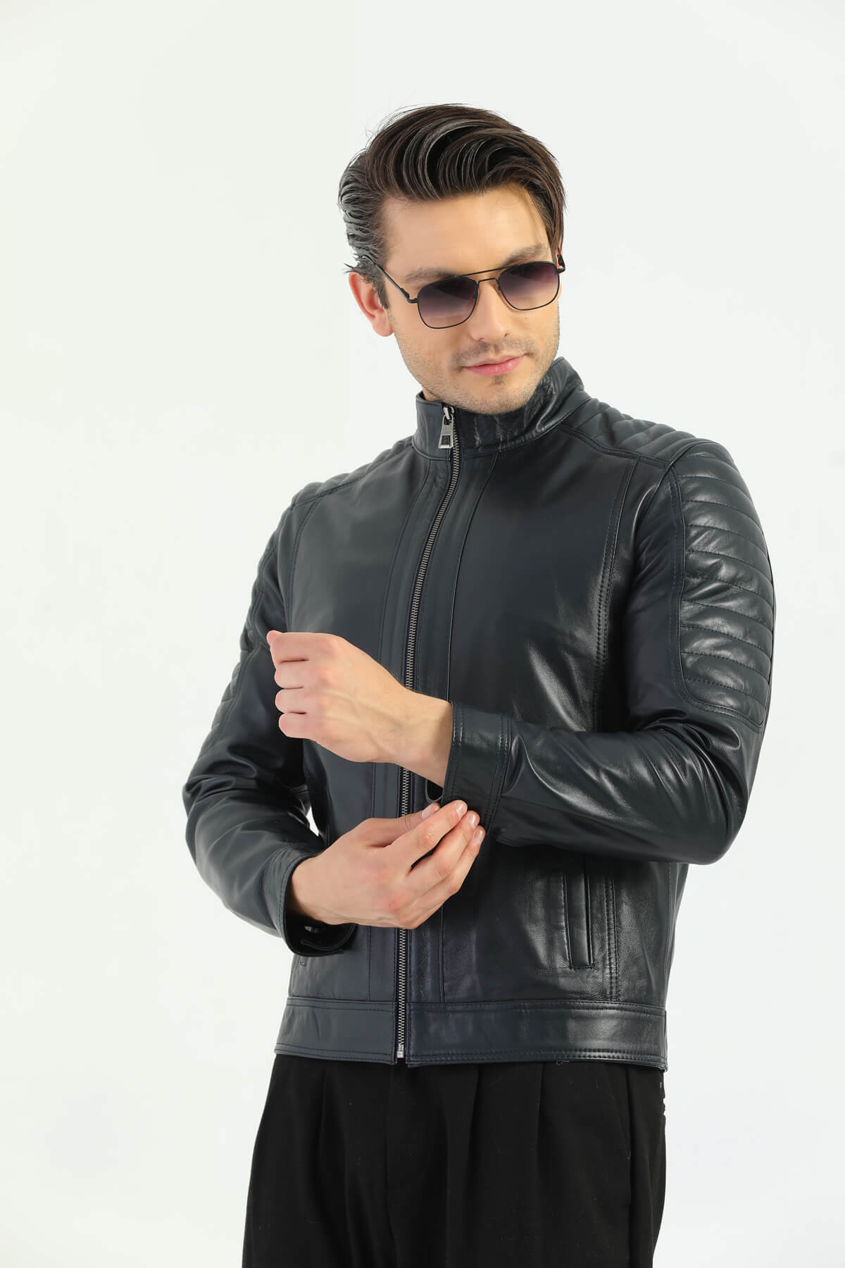 Ace Glasgow Black Men's Leather Jacket