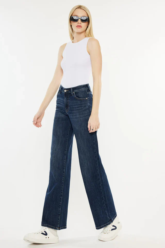 Dobii High Rise Wide Leg Jeans
