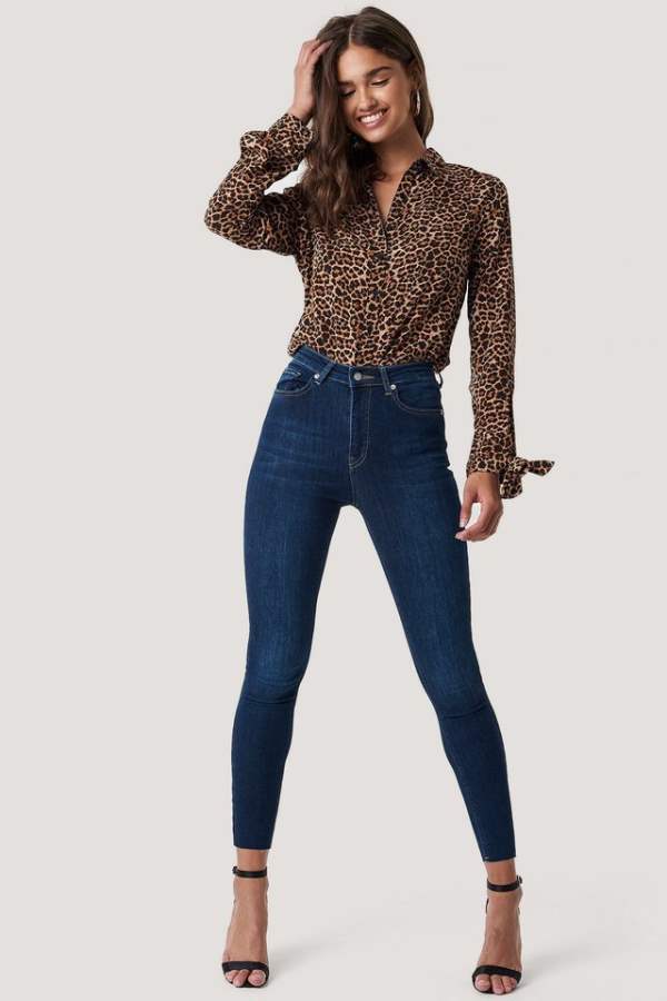 Summer Sale Women Denim Jeans Dark Blue