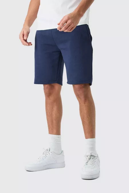 SMART FIT BLUE JERSEY SHORT - Front View