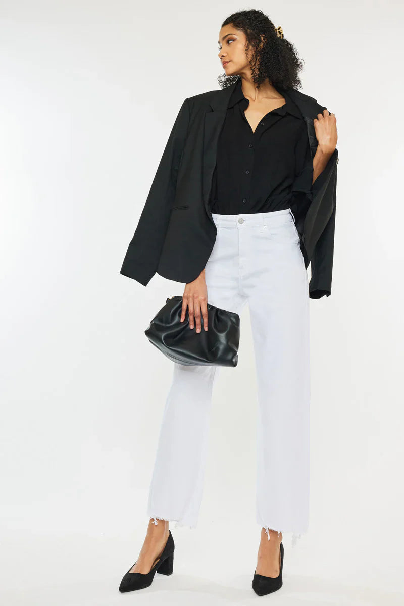 Alberta High Rise Trouser Wide Leg Jeans