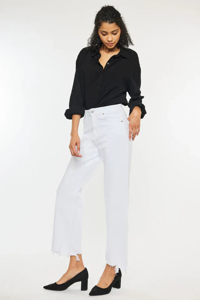 Alberta High Rise Trouser Wide Leg Jeans