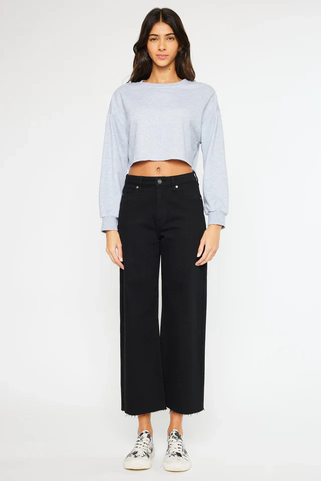 Avina High Rise Wide Leg Jeans Rust
