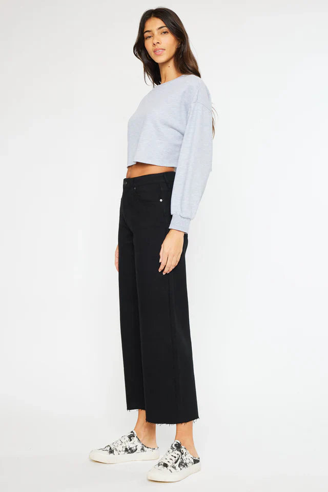 Avina High Rise Wide Leg Jeans Rust