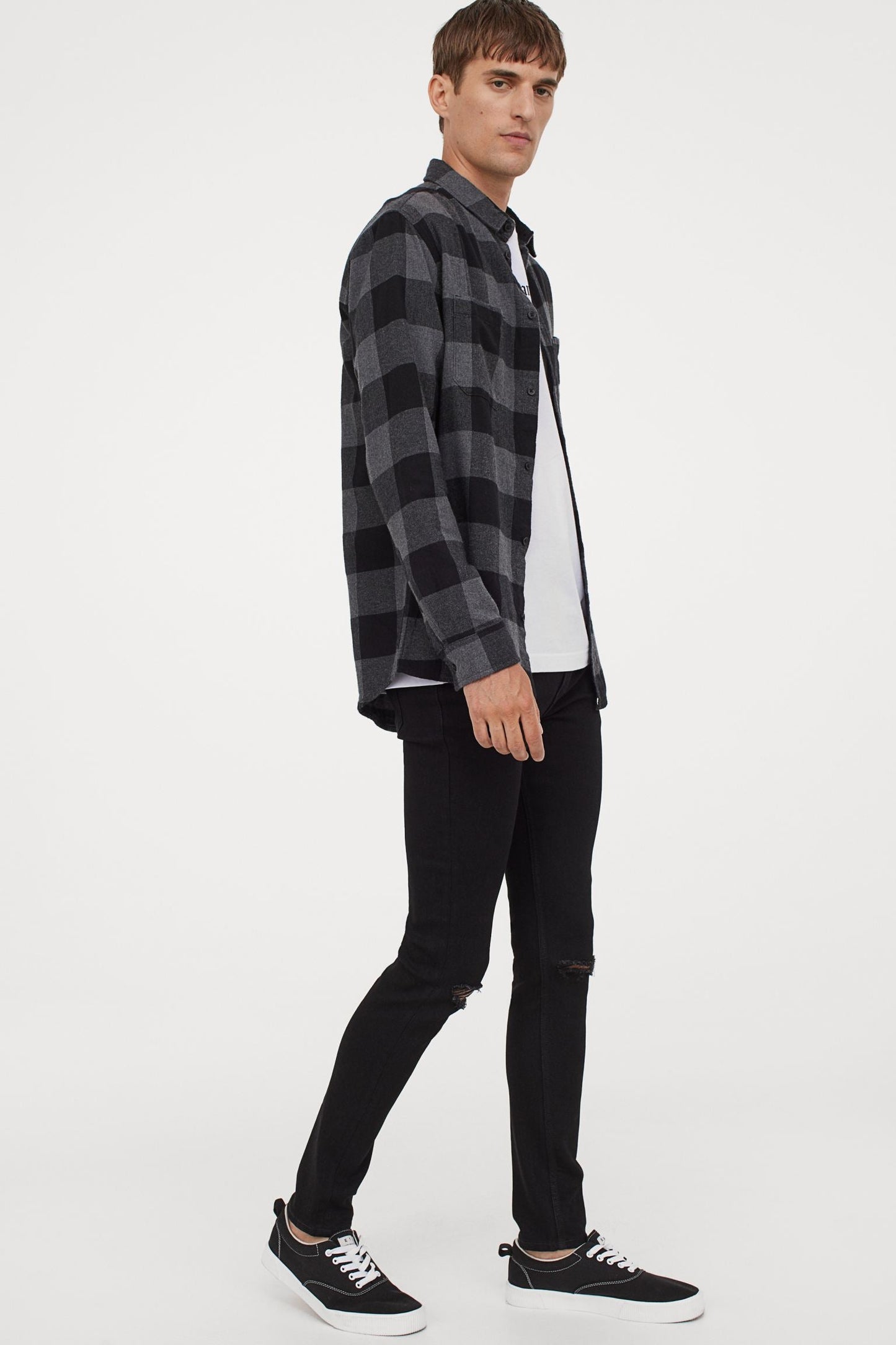 Summer Sale Men Denim Jeans Black