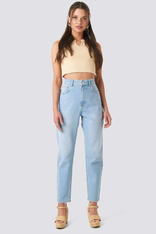 Summer Sale Women Denim Jeans Light Blue