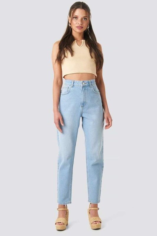 Summer Sale Women Denim Jeans Light Blue