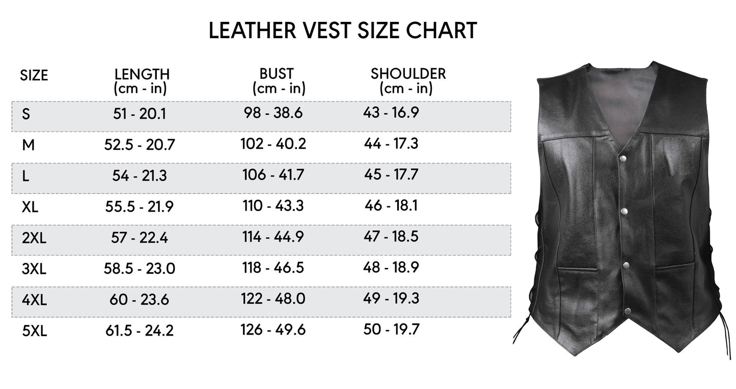 Ace Black Genuine Leather Puffer Vest